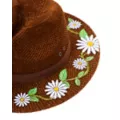 '60s Flower Embroidered Hippie Hat at Spencer's
