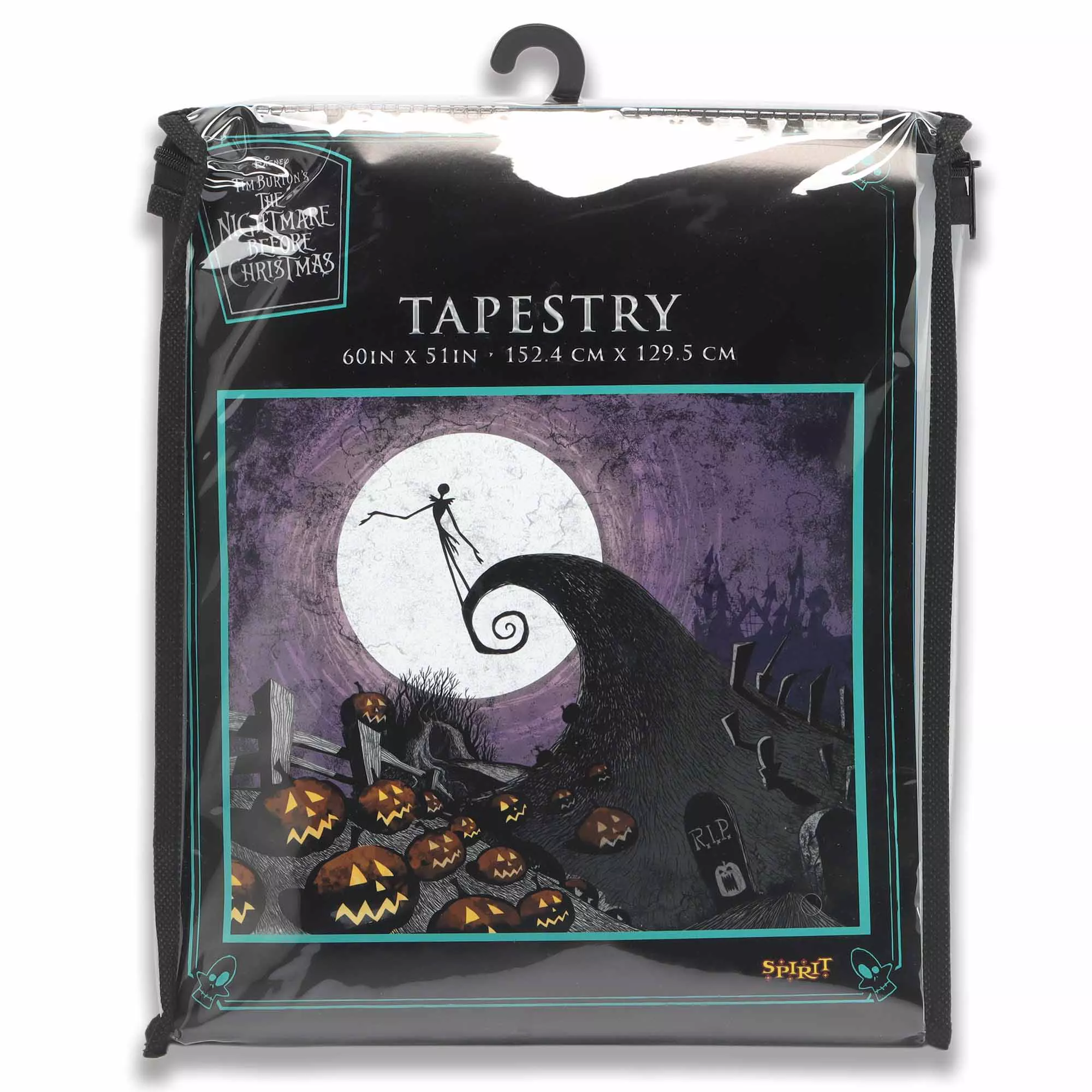 Jack Skellington Silhouette Tapestry - The Nightmare Before Christmas