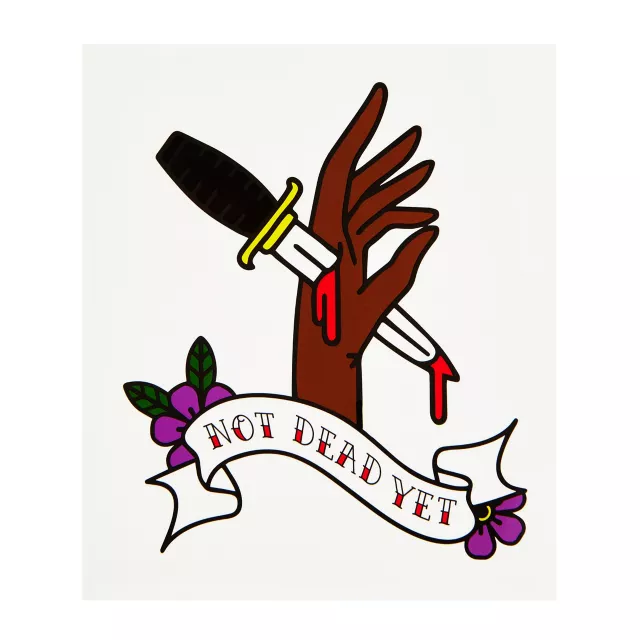 Not Dead Yet Decal at Spirit Halloween