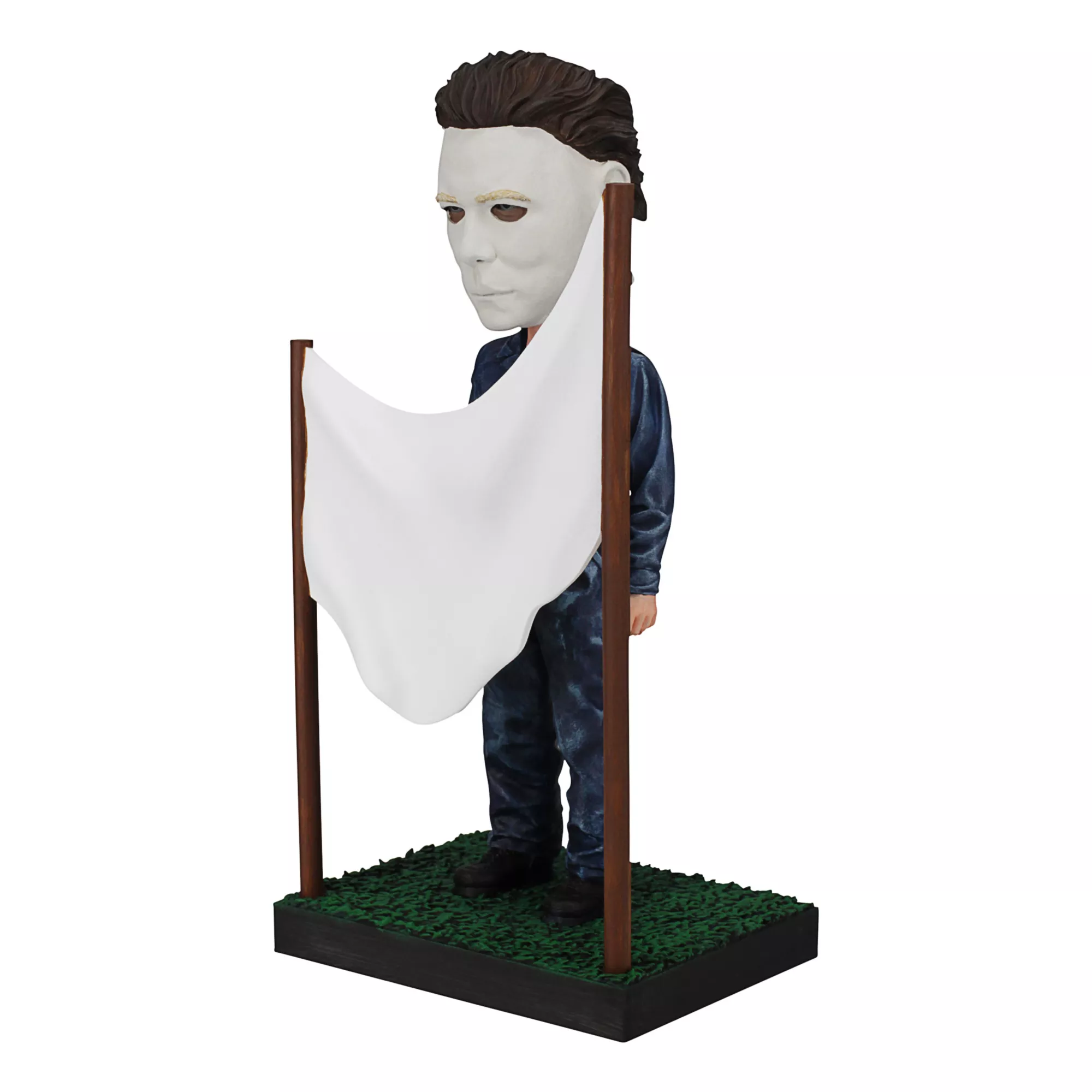 Michael Myers Clothesline Bobblehead Statue - Halloween at Spirit Halloween