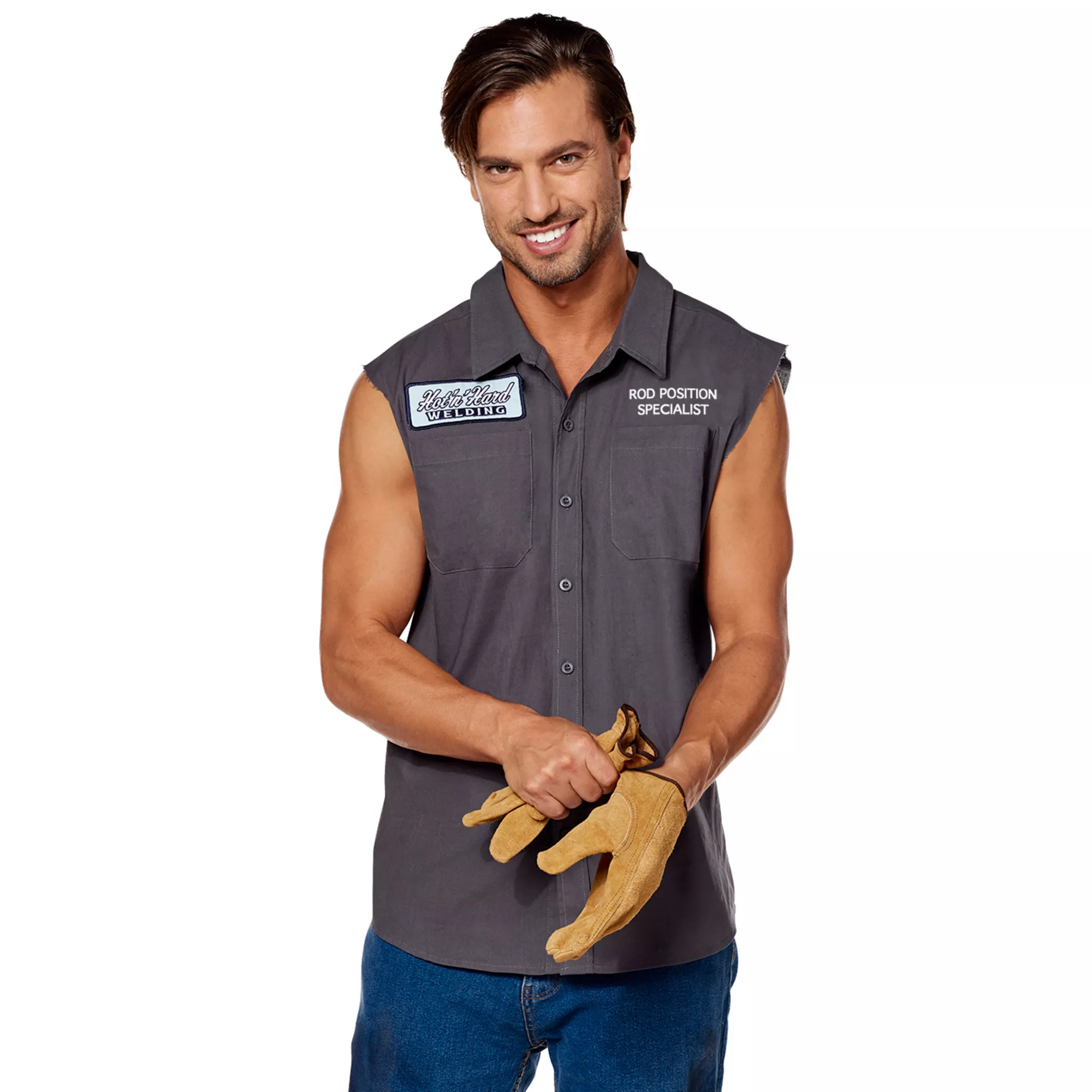 Adult Hot 'n' Hard Welding Work Shirt at Spirit Halloween