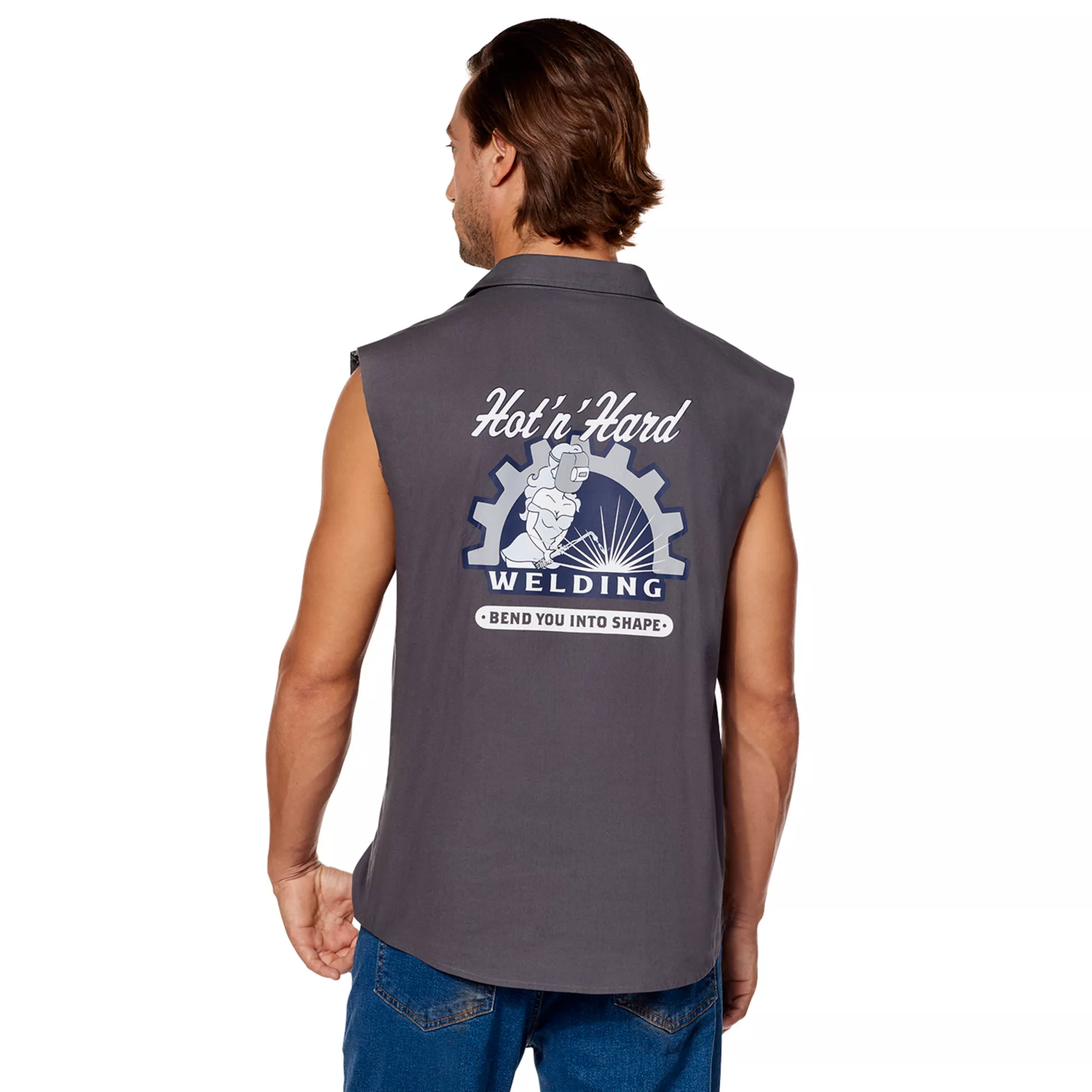 Adult Hot 'n' Hard Welding Work Shirt at Spirit Halloween