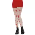 Blood Splatter White Tights at Spencer's