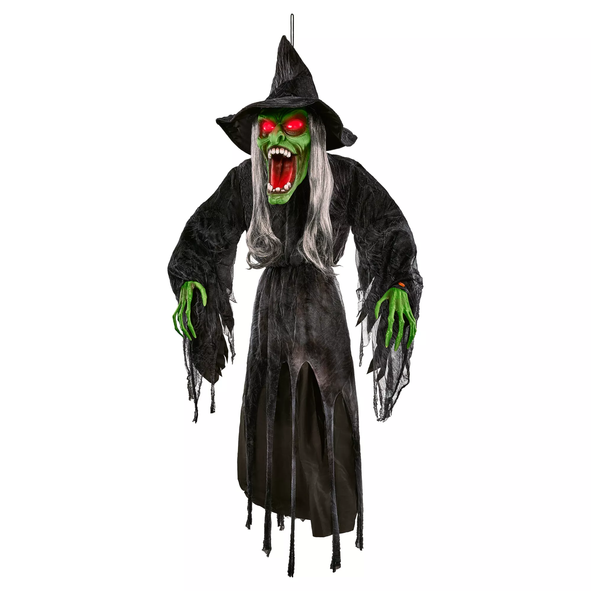 4 Ft Hanging Green Wicked Witch Decoration at Spirit Halloween