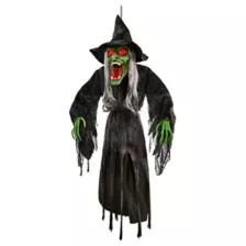 4 Ft Hanging Green Wicked Witch Decoration at Spirit Halloween