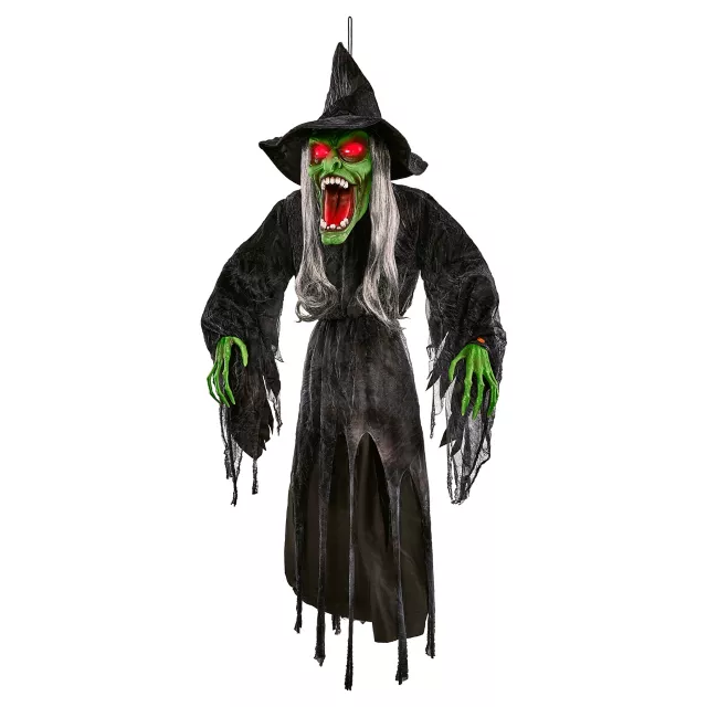 4 Ft Hanging Green Wicked Witch Decoration at Spirit Halloween