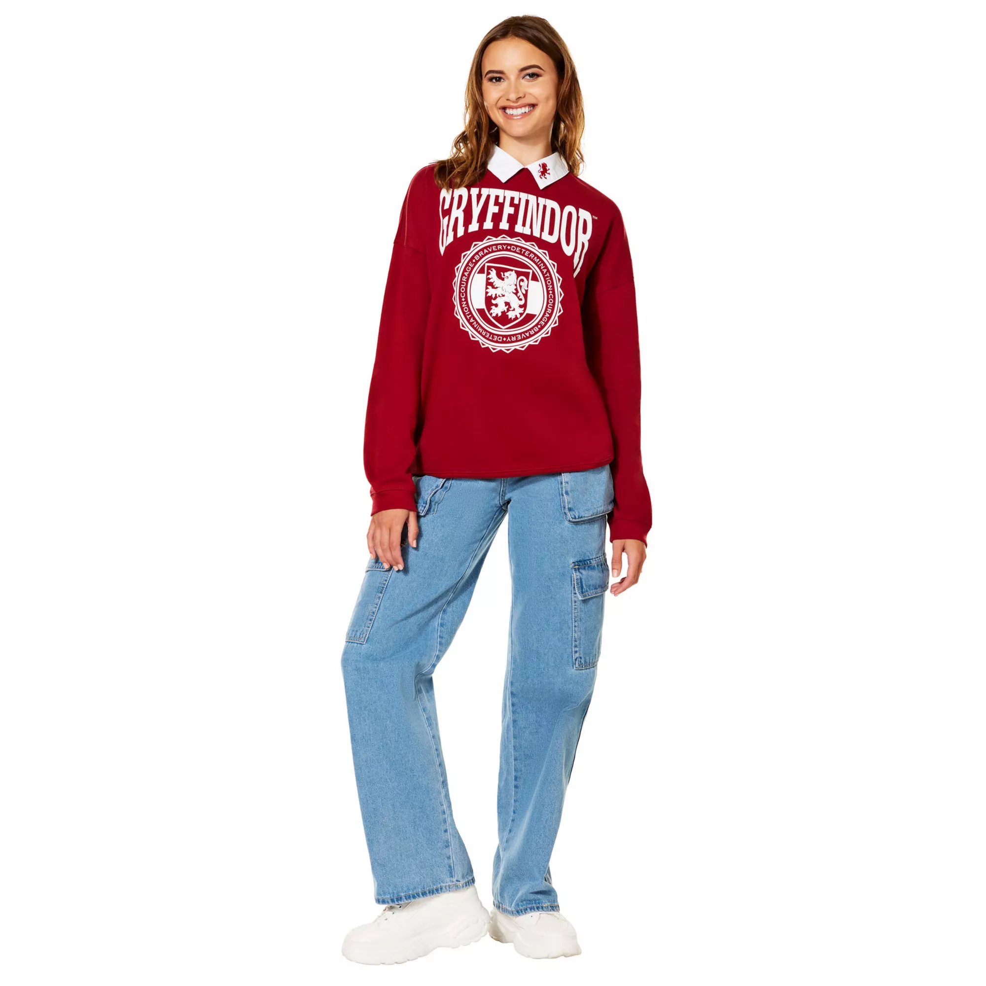 Gryffindor Collared Crewneck - Harry Potter at Spencer's