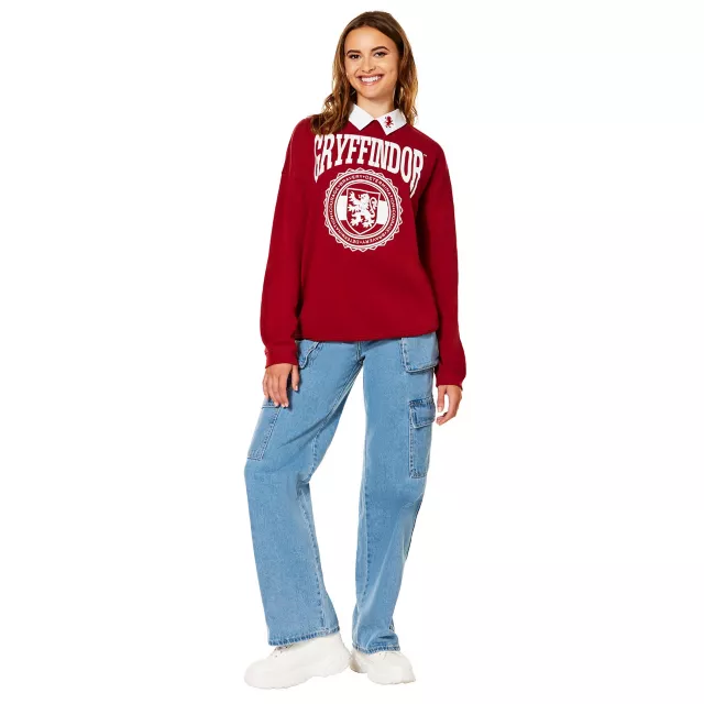 Gryffindor Collared Crewneck - Harry Potter at Spencer's