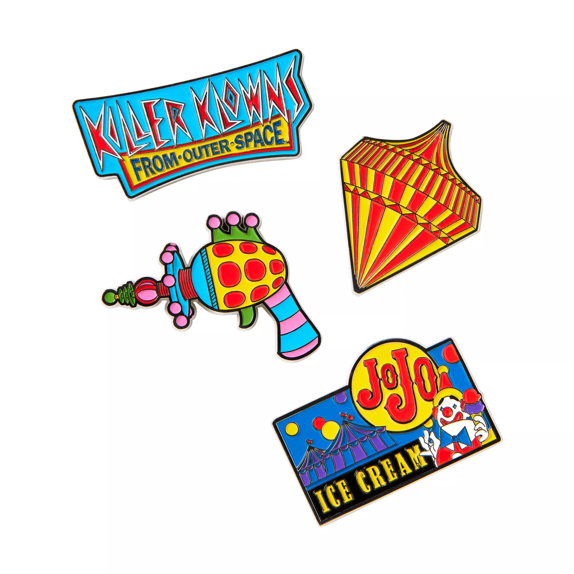 Killer Klowns from Outer Space Pin Set - 4 Pack at Spirit Halloween