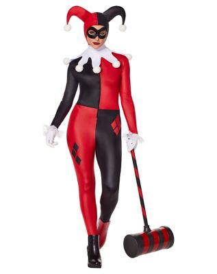 Harley Quinn Catsuit Costume - DC Villains Large - by Spencer's