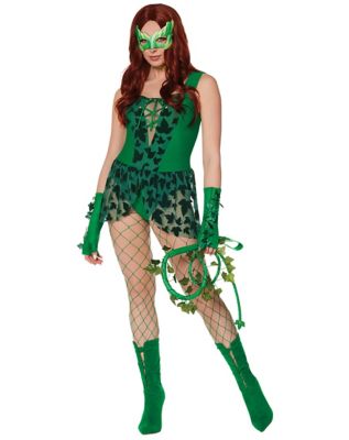Poison Ivy Bodysuit Costume - DC Villains Medium - by Spencer's