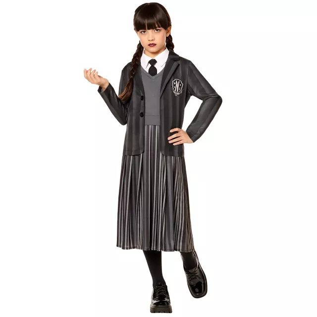 Kids Wednesday Addams Dress Costume - Wednesday at Spirit Halloween