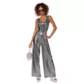 Adult Silver Disco Jumpsuit Costume at Spirit Halloween