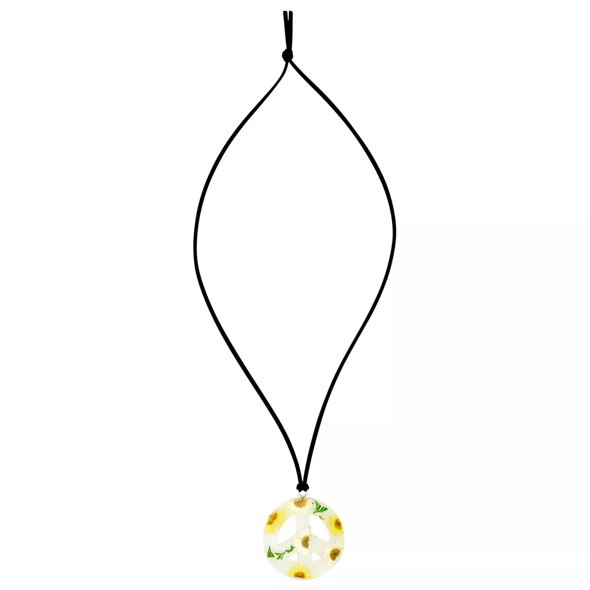 '60s Sunflower Peace Necklace at Spencer's