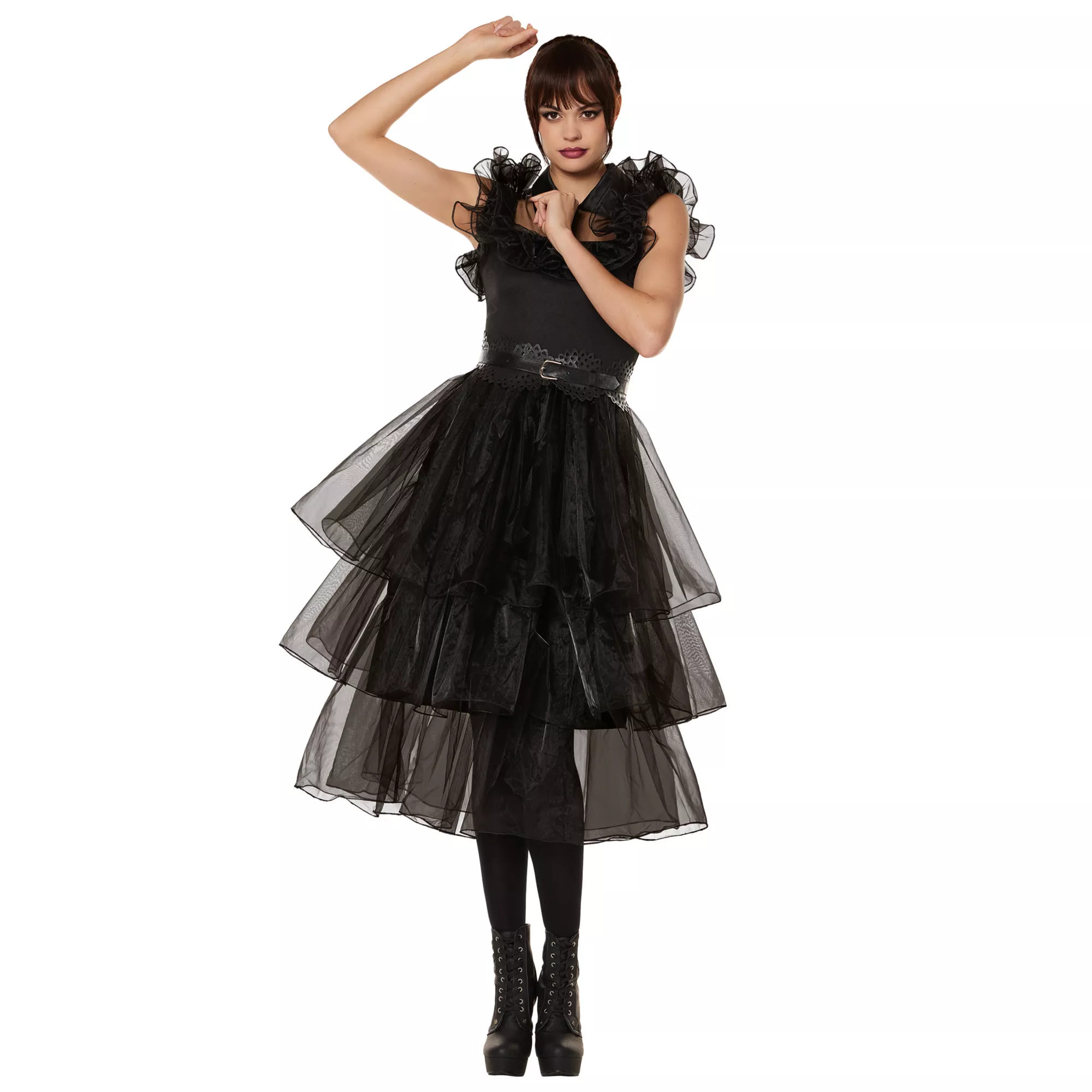 Adult  Rave N' Dance Wednesday Addams Dress -  Wednesday at Spencer's