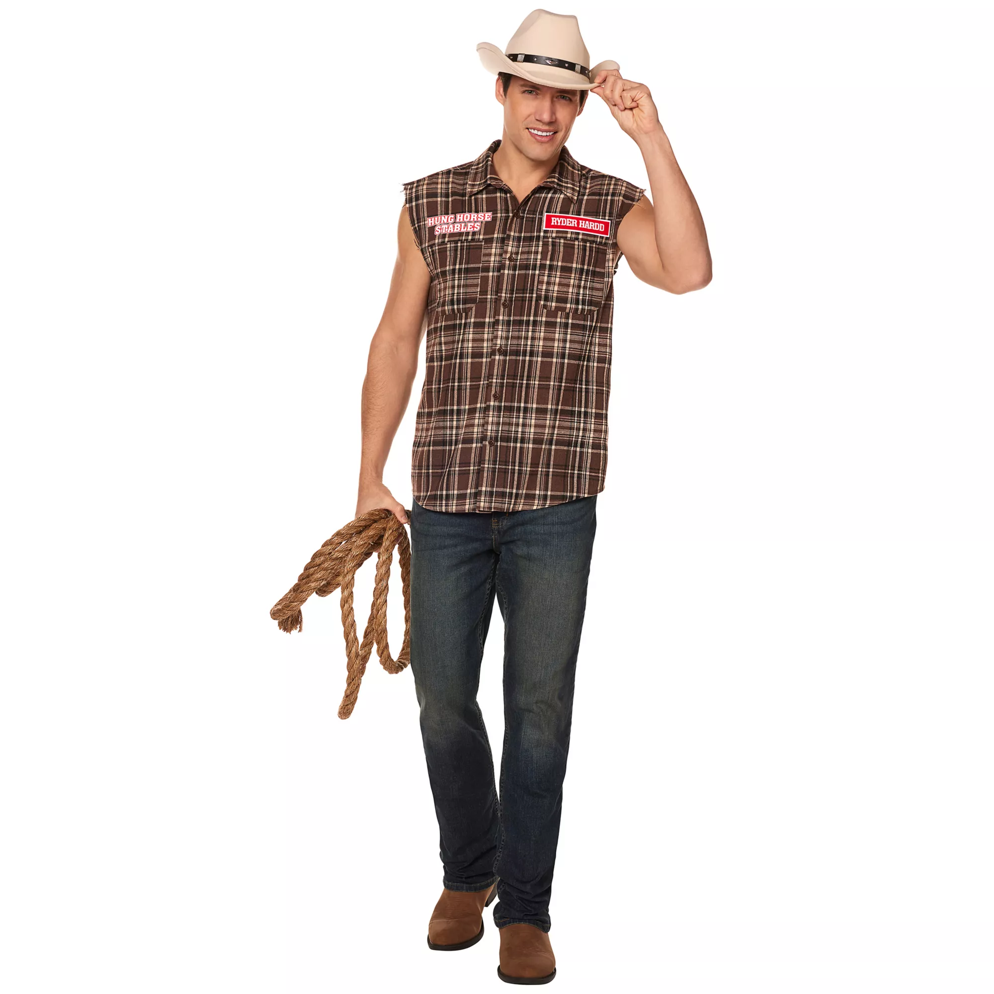 Adult Hung Horse Stables Work Shirt at Spirit Halloween
