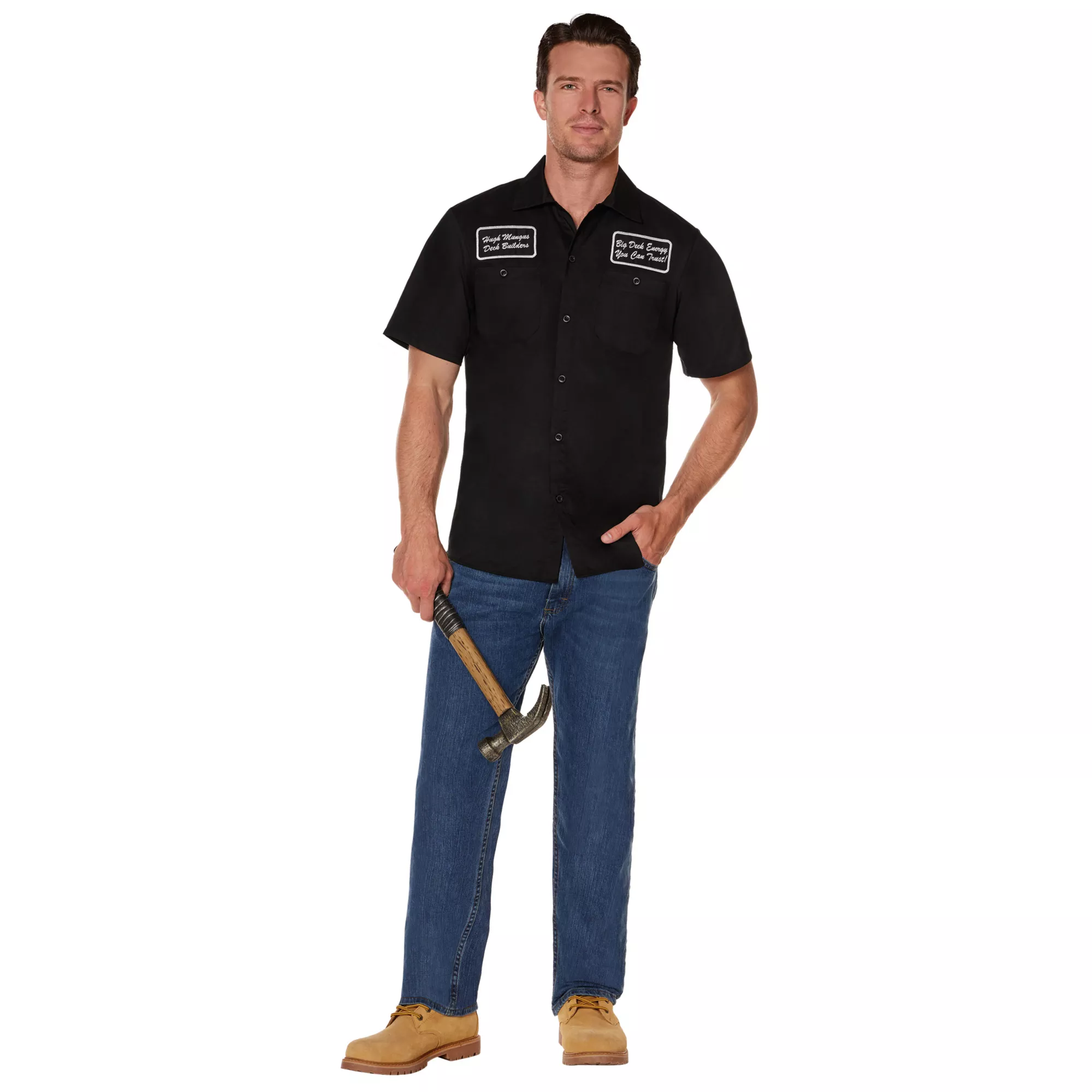 Hugh Mungus Deck Builders Work Shirt at Spirit Halloween