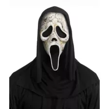 Ghost Face Aged Full Mask at Spencer's