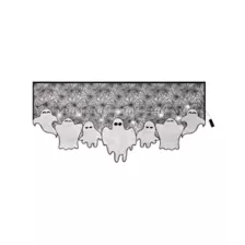 Light-Up Lace Ghost Mantel Scarf at Spencer's