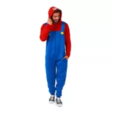 Adult Mario Jumpsuit With Hood - Super Mario Bros. at Spirit Halloween