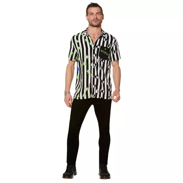 Beetlejuice Spider Button Down Shirt at Spirit Halloween