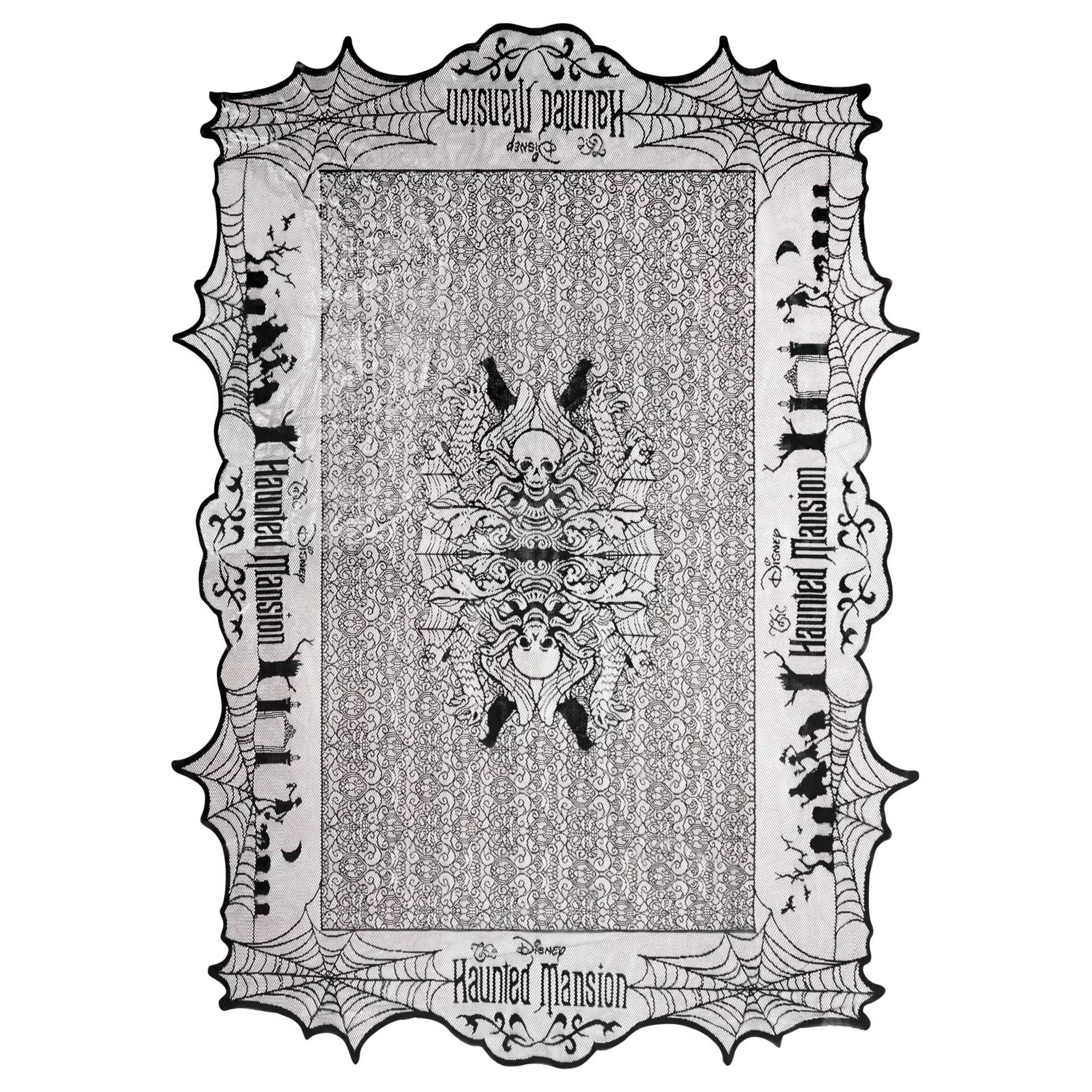 The Haunted Mansion Metallic Lace Tablecloth - Disney at Spencer's