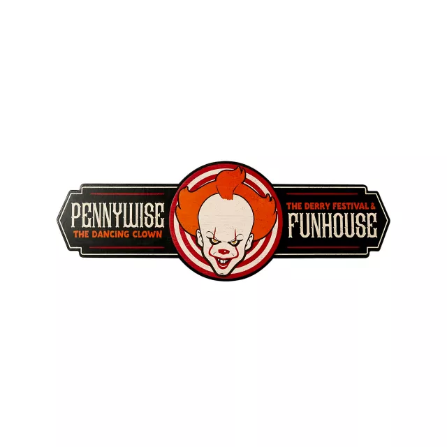 Pennywise Spinning Wood Sign - It Chapter Two at Spirit Halloween