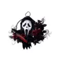 Light-Up Ghost Face Slasher Wreath at Spencer's
