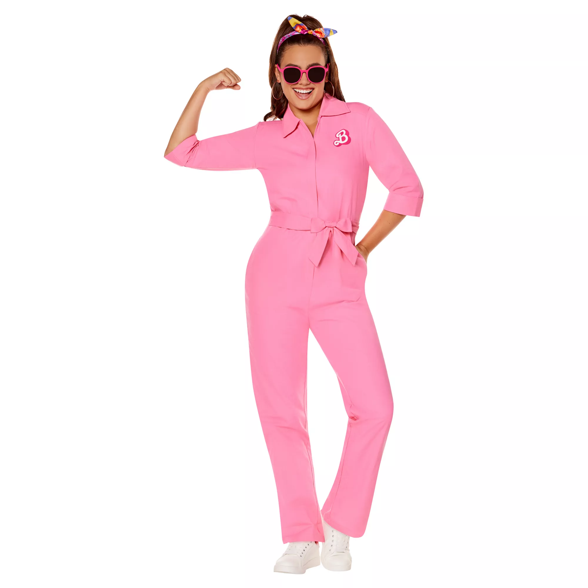 Adult Pink Power Jumpsuit - Barbie the Movie at Spencer's