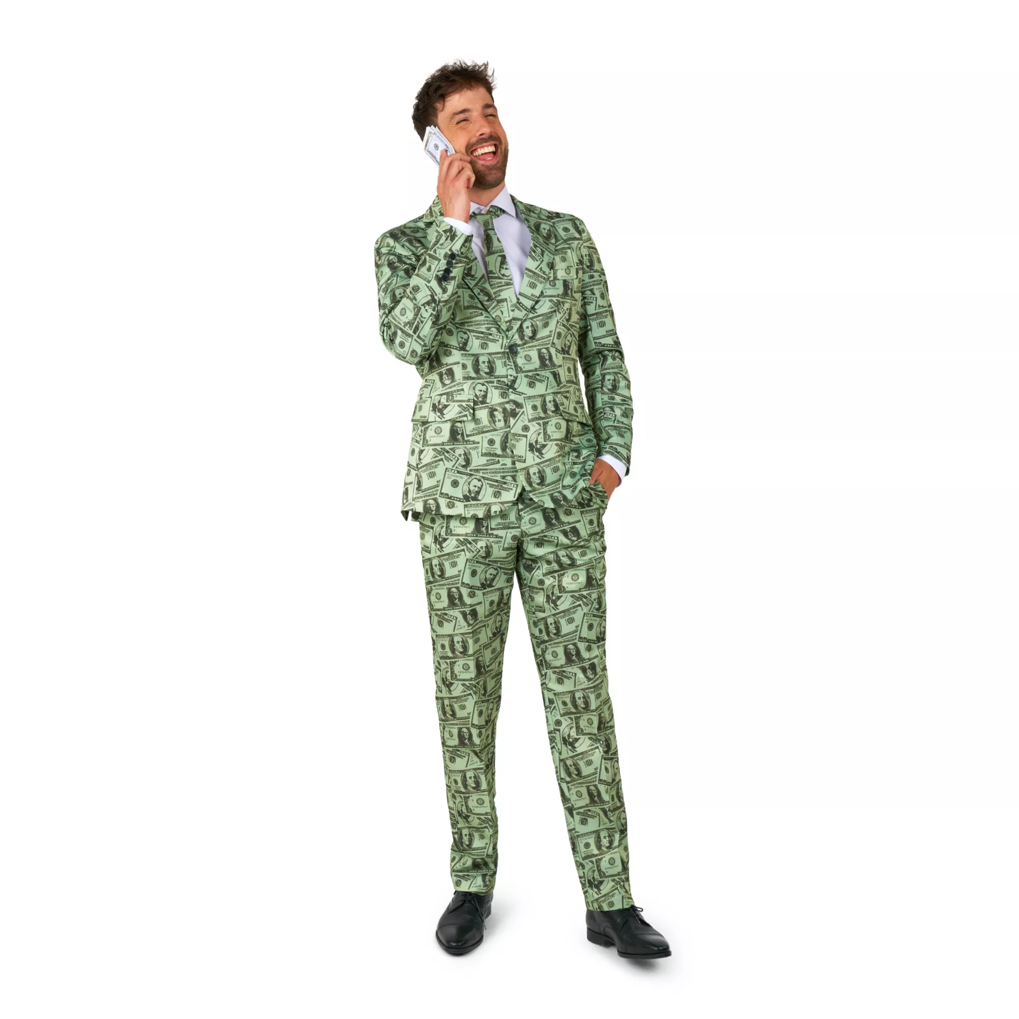 Adult Money Printed Suit Costume