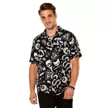 Adult Mystical Icons Button Up Shirt at Spirit Halloween