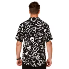 Adult Mystical Icons Button Up Shirt at Spirit Halloween