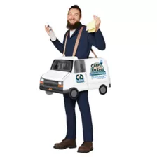 Adult Carpet Cleaning Van Ride-Along Costume at Spencer's