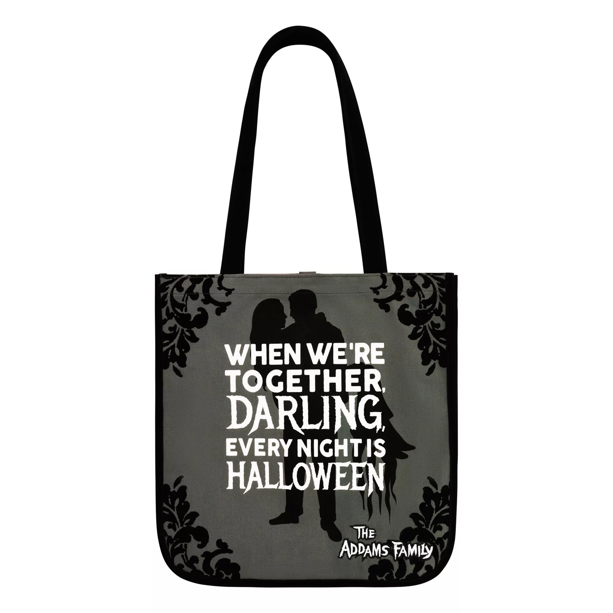 Morticia and Gomez Addams Canvas Tote Bag - The Addams Family at Spirit Halloween
