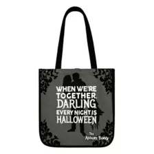Morticia and Gomez Addams Canvas Tote Bag - The Addams Family at Spirit Halloween