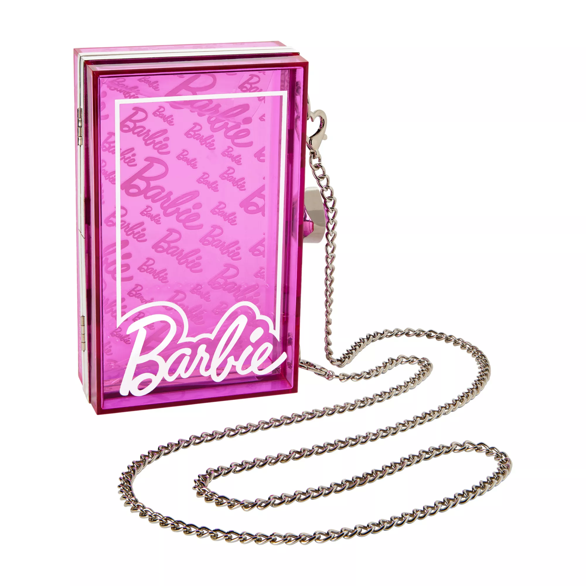Pink Classic Barbie Box Crossbody Bag at Spencer's