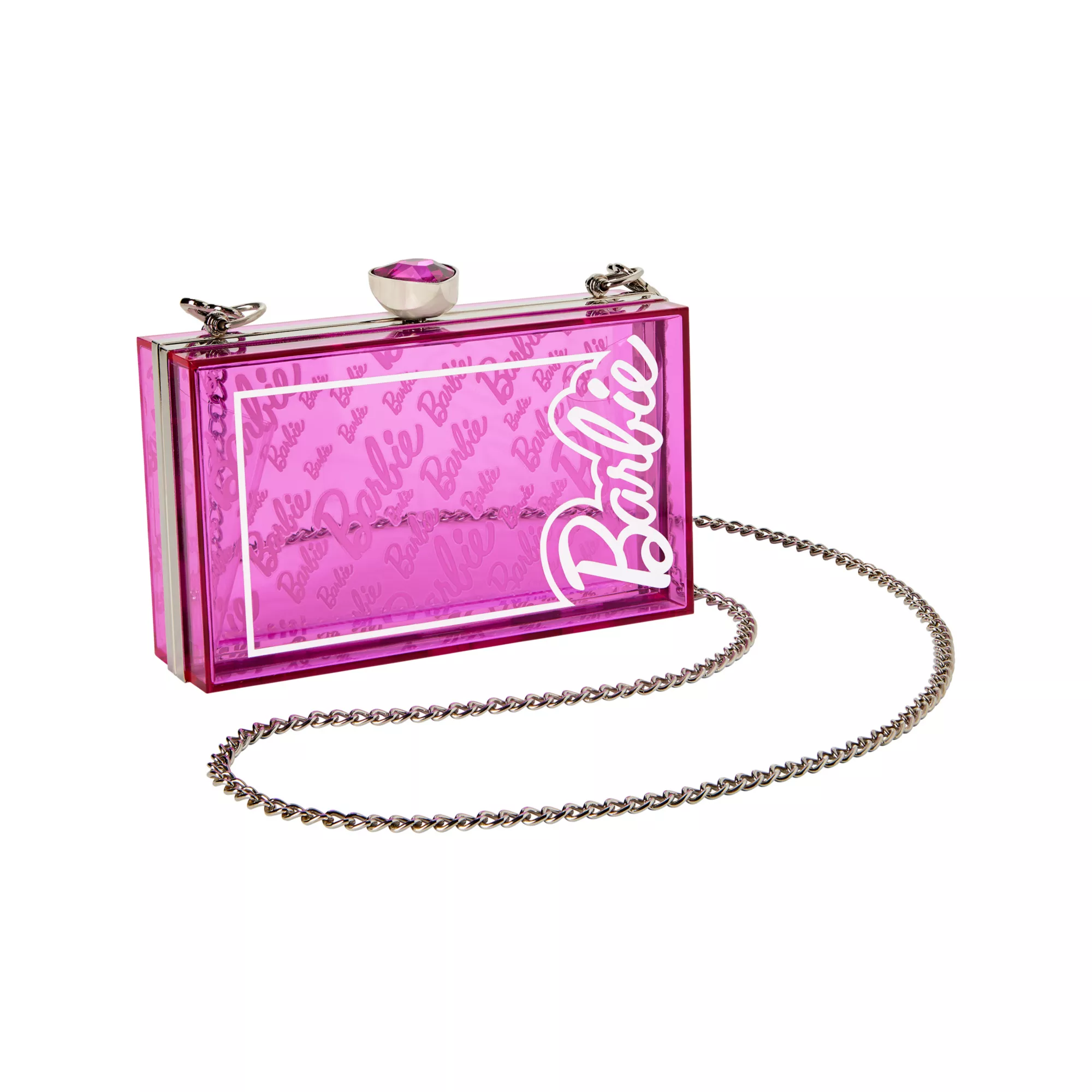 Pink Classic Barbie Box Crossbody Bag at Spencer's