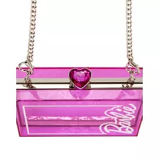 Pink Classic Barbie Box Crossbody Bag at Spencer's