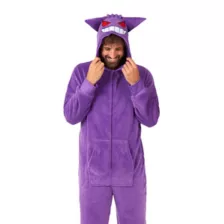 Adult Gengar Hooded Jumpsuit Costume - Pokémon at Spencer's