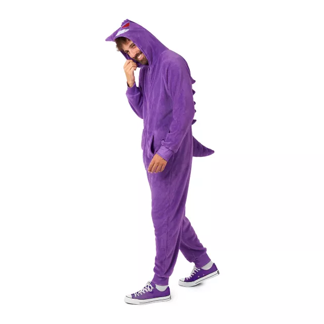 Adult Gengar Hooded Jumpsuit Costume - Pokémon at Spencer's