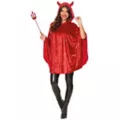 Adult Red Devil Poncho at Spirit Halloween