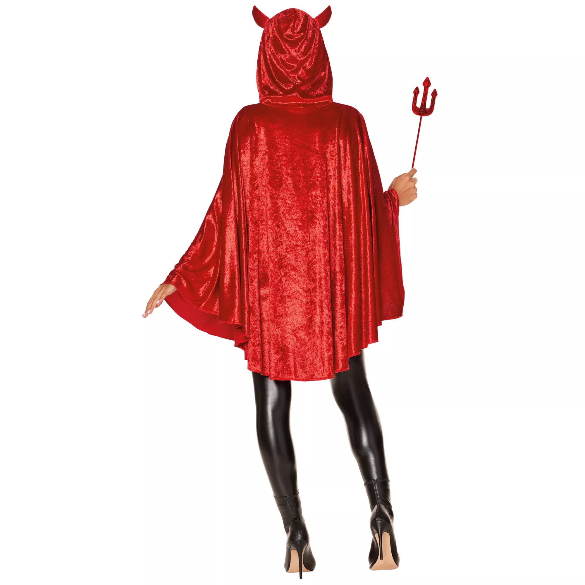 Adult Red Devil Poncho at Spirit Halloween