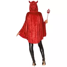 Adult Red Devil Poncho at Spirit Halloween