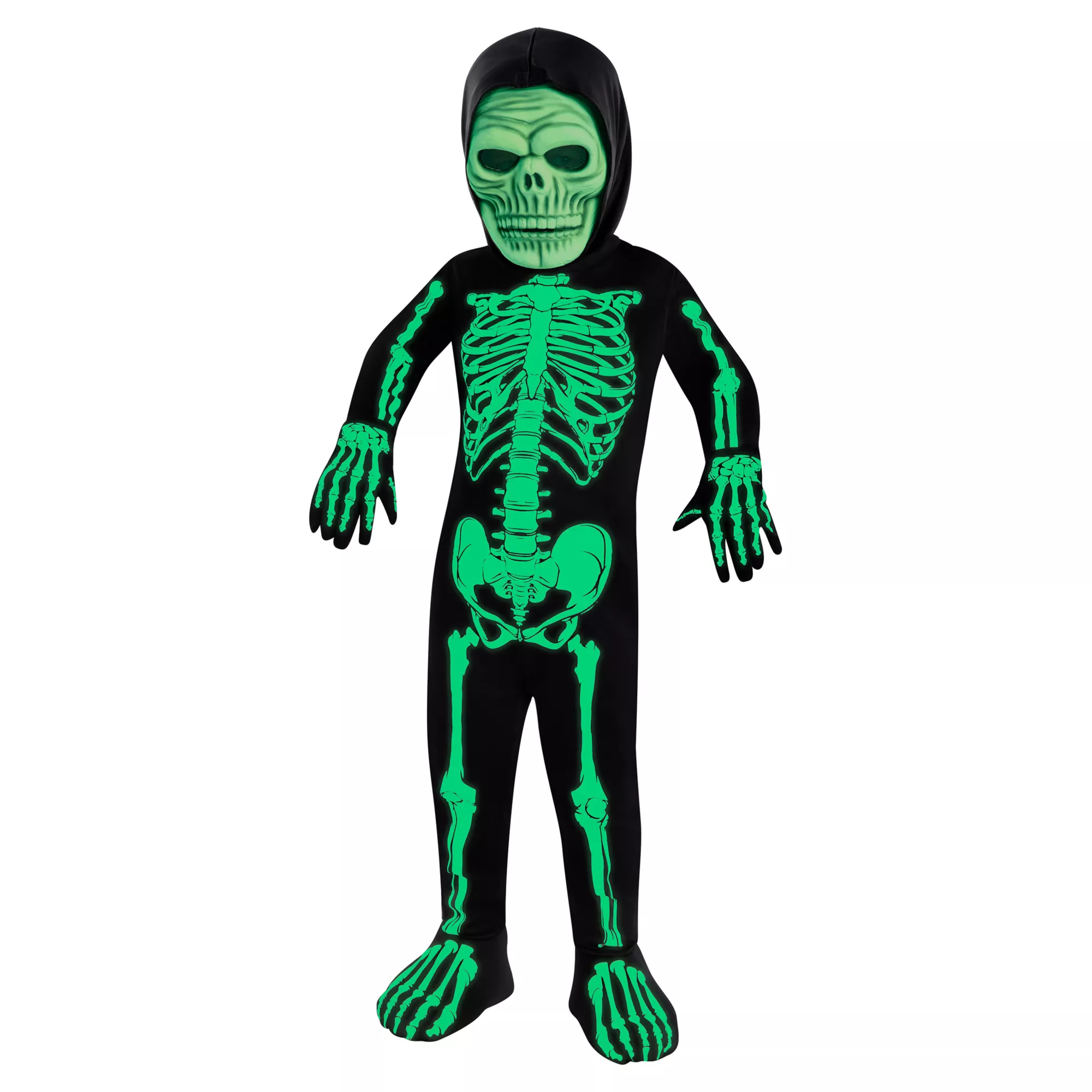 Toddler Glow in the Dark Skeleton Costume at Spencer's