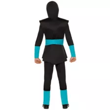 Kids Blue Light-Up EL Wire Ninja Costume at Spirit Halloween