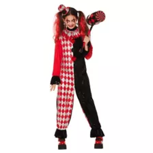 Kids Red and Black Clown Costume at Spirit Halloween