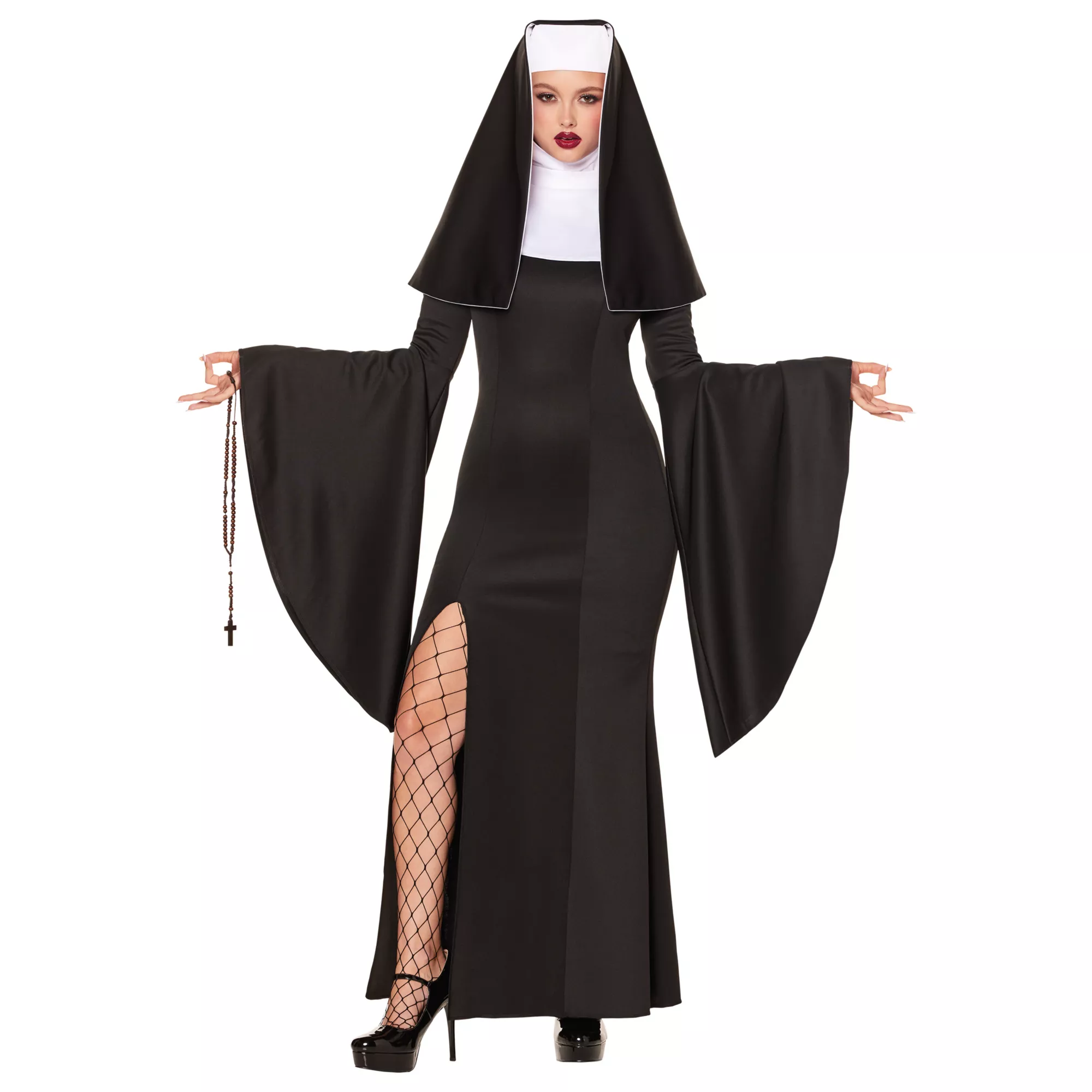 Adult Long Sexy Nun Costume at Spirit Halloween