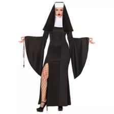 Adult Long Sexy Nun Costume at Spirit Halloween