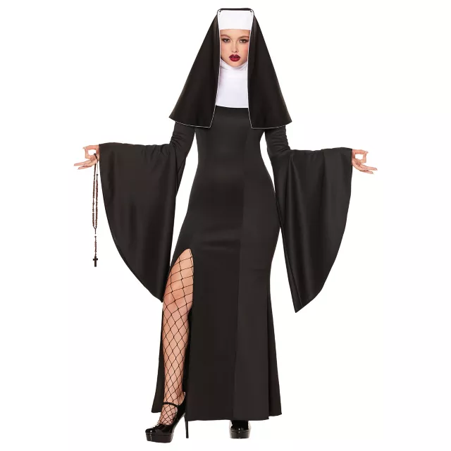 Adult Long Sexy Nun Costume at Spirit Halloween