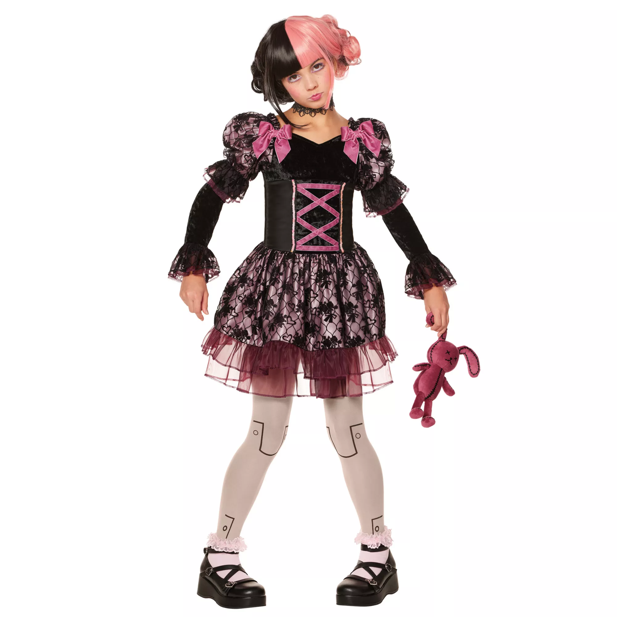 Kids Dark Rose Doll Dress Costume at Spirit Halloween